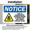 Signmission Fast And Aggressive Spiders Inside Sign With Symbol, 7 in W x Rectangle, Vinyl Decal OS-2PACK-NS-D-57-L-12485 - alternate 4